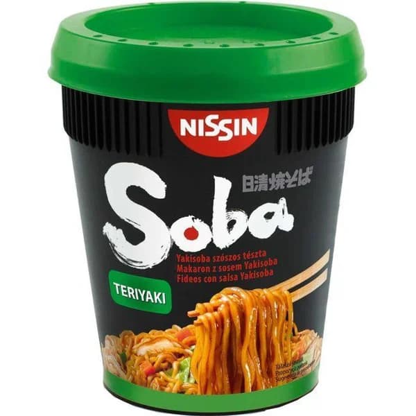 Fideos soba teriyaki NISSIN, cup 90 g - 0.09 kg - Imagen del producto en Findit