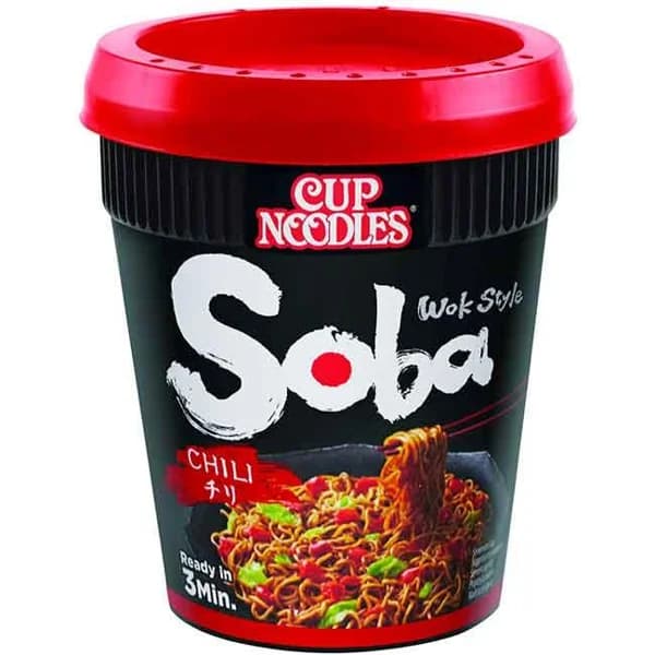 Fideos soba chilli NISSIN, cup 92 g - 0.09 kg - Imagen del producto en Findit