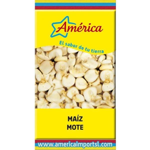 Maíz mote AMÉRICA, paquete 500 g - 0.5 kg - Imagen del producto en Findit