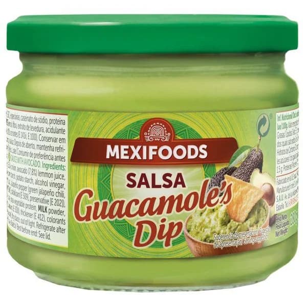 Salsa guacamole MEXIFOODS, frasco 280 g - 1 ud - Imagen del producto en Findit