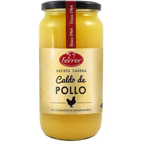Caldo de pollo FERRER, frasco 940 ml - 0.94 l - Imagen del producto en Findit
