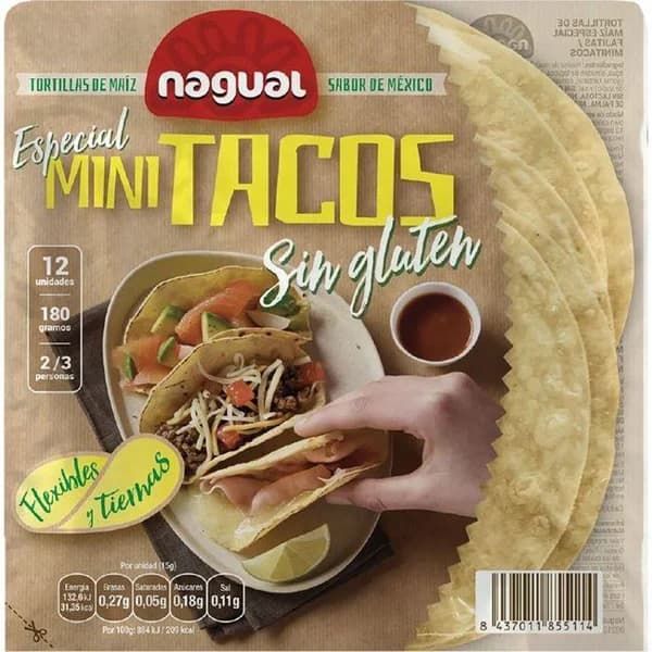 Tortillas de maíz NAGUAL, paquete 170 g - 0.17 kg - Imagen del producto en Findit