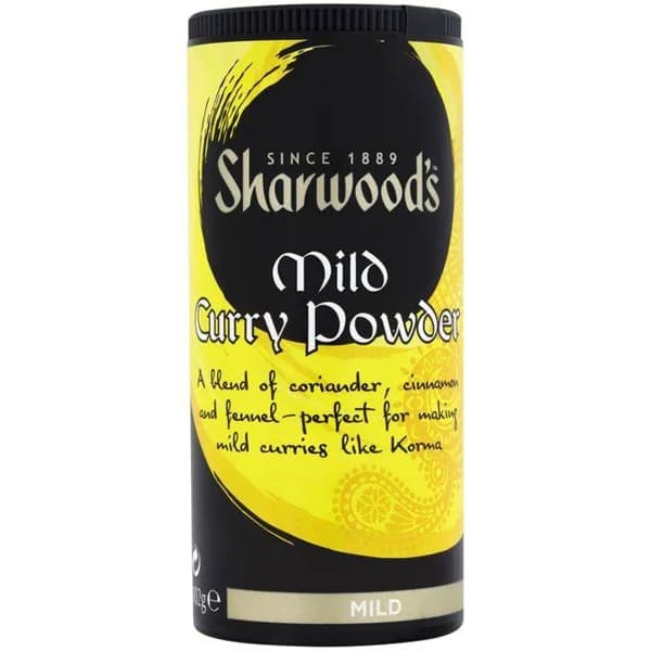 Curry en polvo mild suave SHARWOODS, frasco 113 g - 0.11 kg - Imagen del producto en Findit