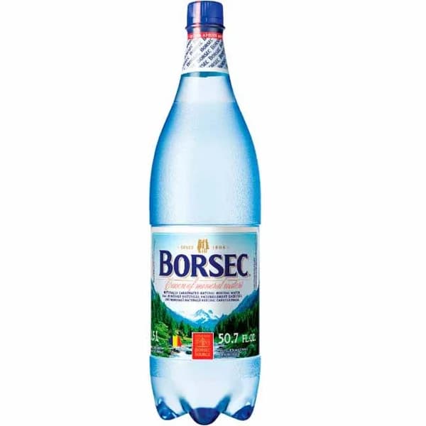 Agua mineral con gas BORSEC, botella 1,5 litros - 1.5 l - Imagen del producto en Findit