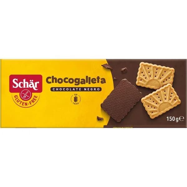 Chocogalleta sin gluten SCHAR, paquete 150 g - 0.15 kg - Imagen del producto en Findit