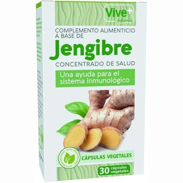 Jengibre vegetal advance VIVE+, caja 30 uds - 30 ud - Imagen del producto en Findit