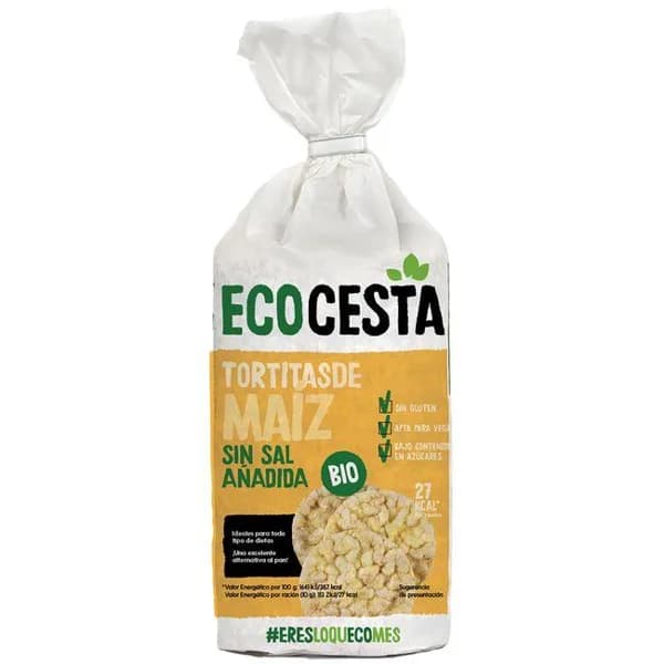 Tortitas de maíz bio ECOCESTA, paquete 110 g - 0.11 kg - Imagen del producto en Findit