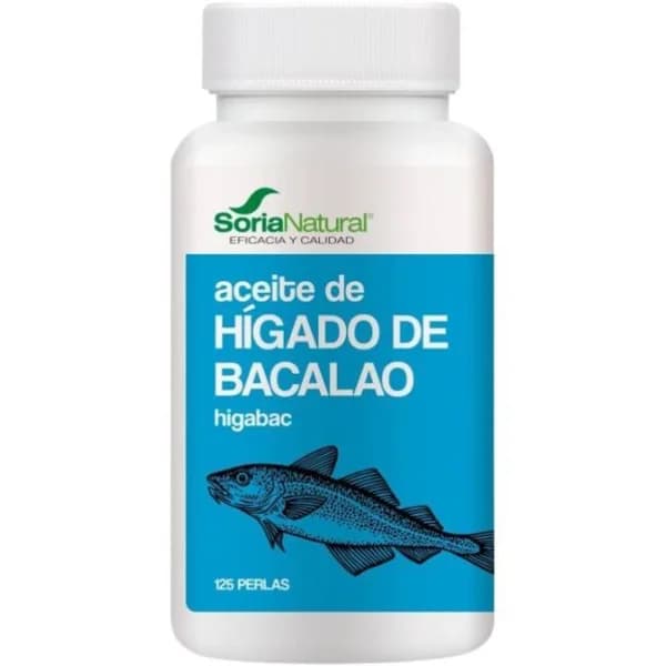 Perlas hígado de bacalao SORIA NATURAL, bote 125 uds - 1 ud - Imagen del producto en Findit