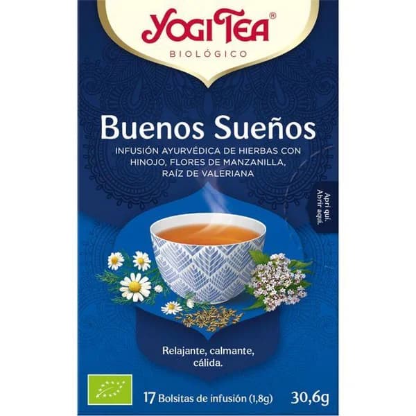 Té Buenos Sueños YOGI TEA, caja 30,6 g - 0.03 kg - Imagen del producto en Findit