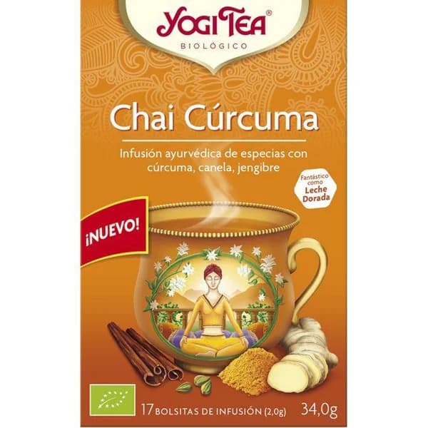 Té chai cúrcuma YOGI TEA, caja 34 g - 0.03 kg - Imagen del producto en Findit