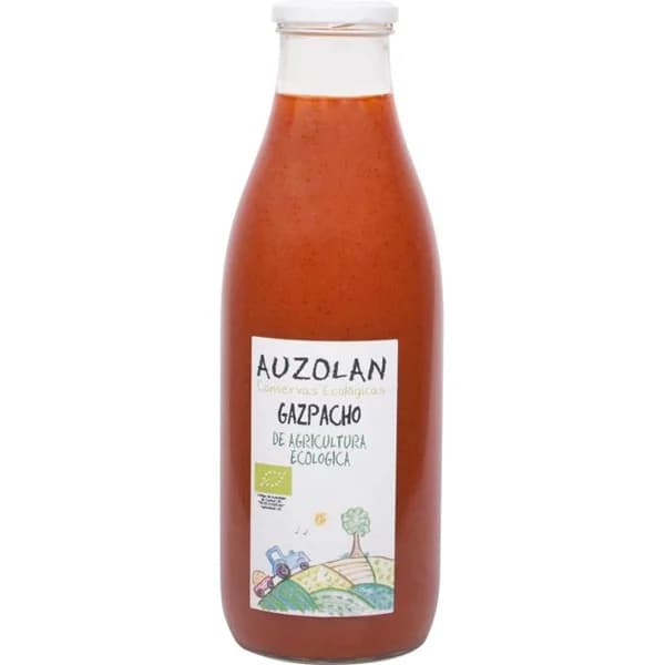 Gazpacho ecológico AUZOLAN, botella 950 ml - 0.95 l - Imagen del producto en Findit