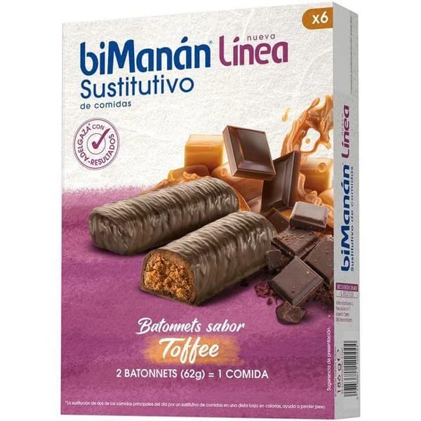 Batonnets Toffee BIMANANLINEA, caja 186 g - 0.19 kg - Imagen del producto en Findit