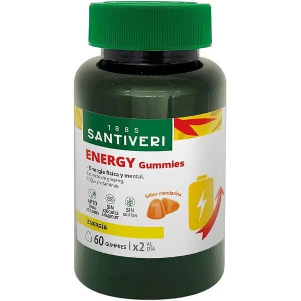Gummies masticables SANTIVERI ENERGY, bote 162 g - 0.16 kg - Imagen del producto en Findit