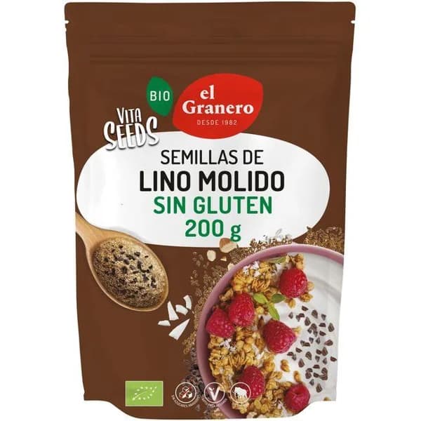 Vitaseeds lino, trigo, almen. y coco bio EL GRANERO, bolsa 200 g - 0.2 kg - Imagen del producto en Findit