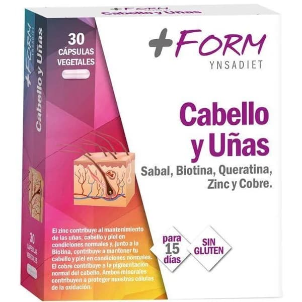 Cabello y uñas +FORM, caja 30 uds - 30 ud - Imagen del producto en Findit