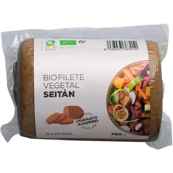 Bio filete vegetal de seitán AHIMSA, paquete 750 g - 0.75 kg - Imagen del producto en Findit