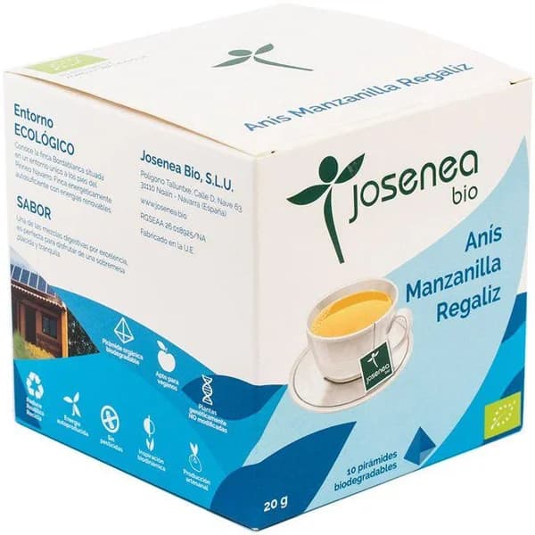 Infusión de anís-manzanilla-regalíz JOSENEA, caja 20 g - 0.02 kg - Imagen del producto en Findit