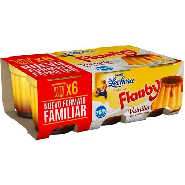 Flanby de vainilla NESTLÉ, pack 6x100 g - 0.6 kg - Imagen del producto en Findit