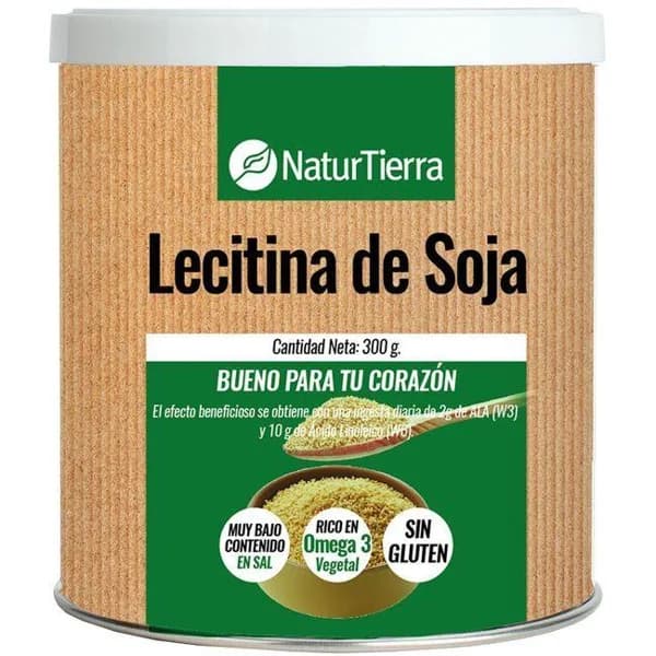 Lecitina de soja NATUR TIERRA, lata 300 g - 0.3 kg - Imagen del producto en Findit