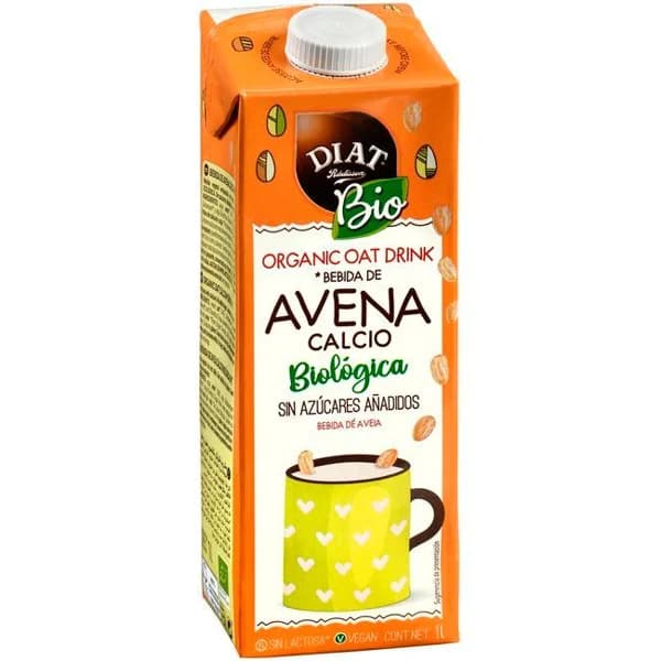 Bebida de avena con calcio biológica DIAT RADISSON, brik 1 litro - 1 ud - Imagen del producto en Findit