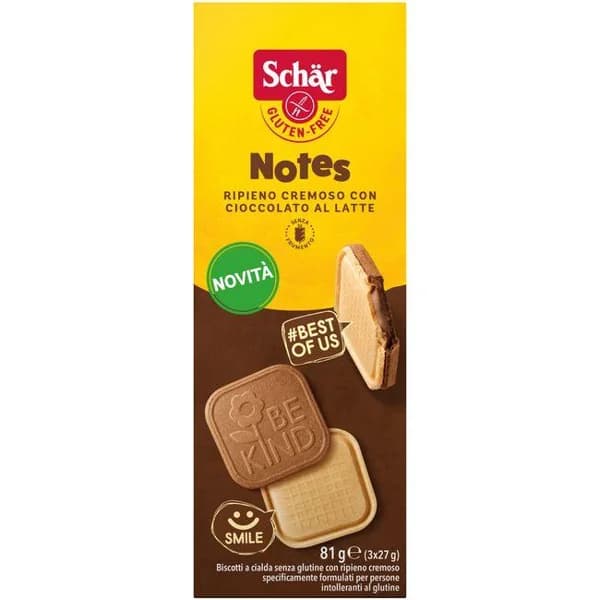 Galletas Notes sin gluten SCHAR, caja 81 g - 0.08 kg - Imagen del producto en Findit