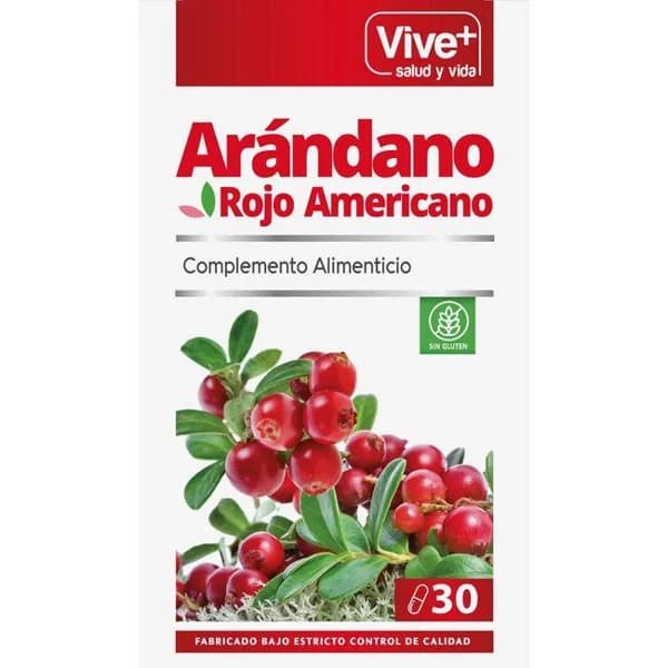 Arándano rojo VIVE+, bote 30 cápsulas - 30 ud - Imagen del producto en Findit