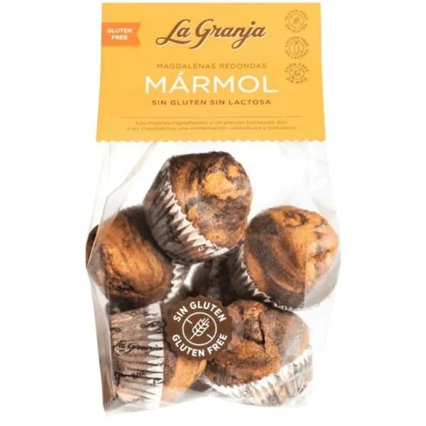 Magdalena marmol sin gluten  sin lactosa LA GRANJA, bolsa 220 g - 0.22 kg - Imagen del producto en Findit