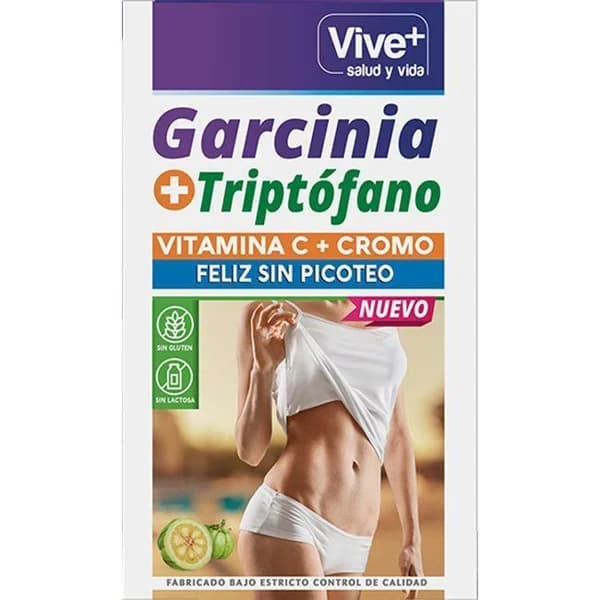 Garcinia con triptófano VIVE+, caja 30 cápsulas - 30 ud - Imagen del producto en Findit