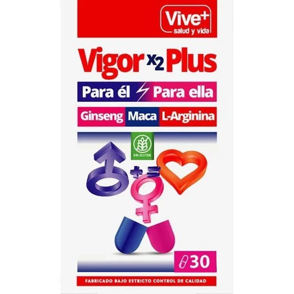 VigorX2Plus VIVE+, caja 30 cápsulas - 30 ud - Imagen del producto en Findit