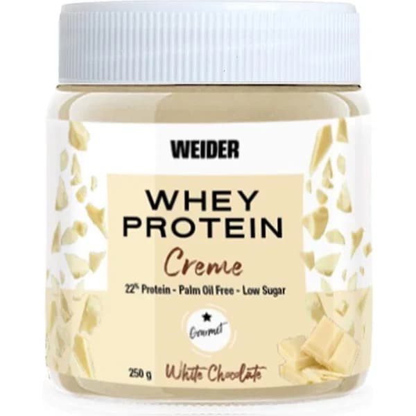 Crema proteica de choco blanco whey protein WEIDER, bote 250 g - 0.25 kg - Imagen del producto en Findit