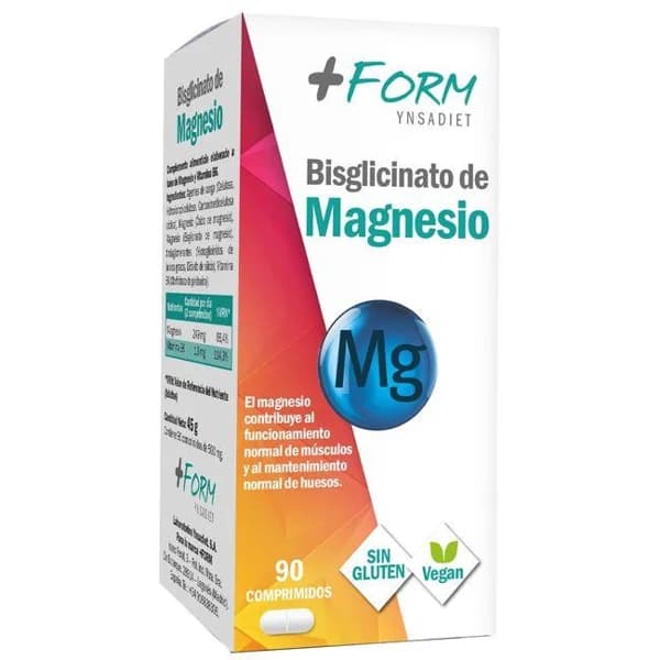 Bisglicinato de magnesio +FORM, caja 90 uds - 90 ud - Imagen del producto en Findit