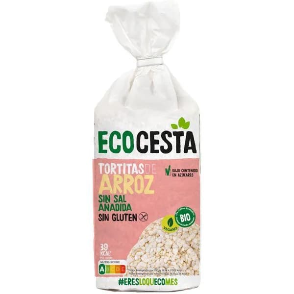 Tortitas de arroz sin sal bio ECOCESTA, paquete 115 g - 0.12 kg - Imagen del producto en Findit