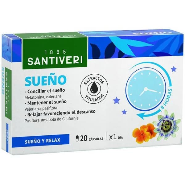 Sueño cápsulas SANTIVERI, caja 9 g - 1 ud - Imagen del producto en Findit