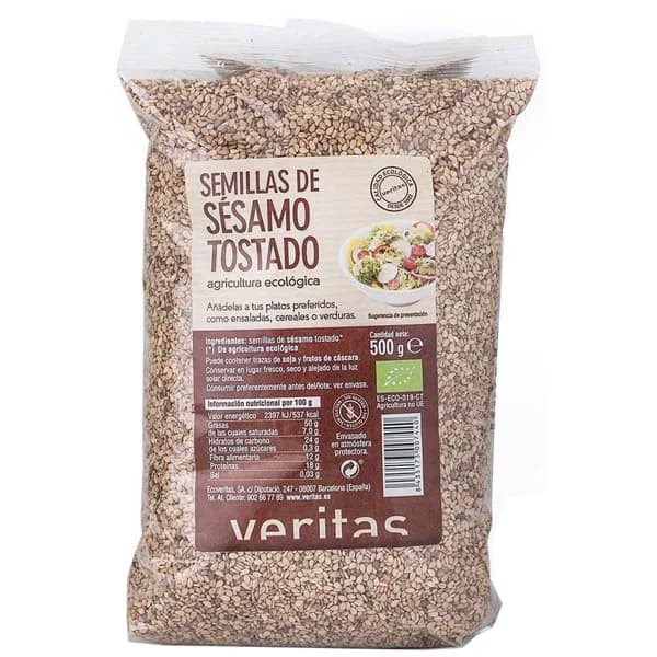 Sésamo tostado VERITAS, bolsa 500 g - 0.5 kg - Imagen del producto en Findit