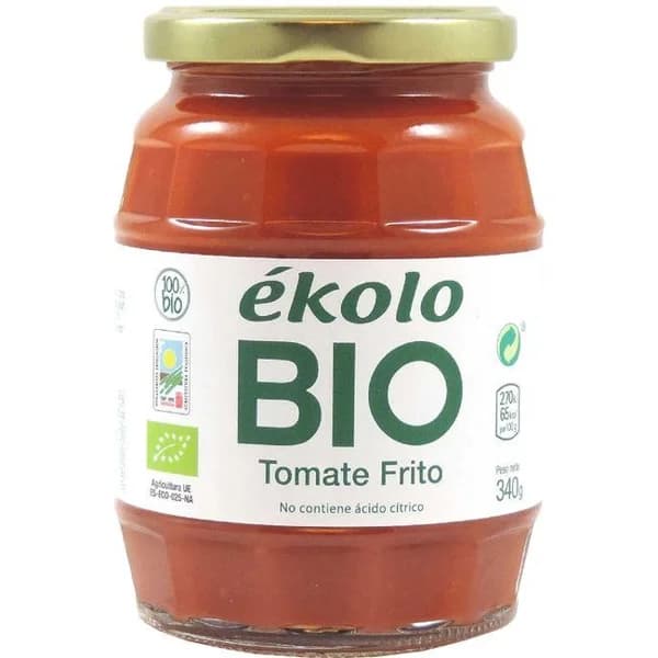 Tomate frito ecológico casero ÉKOLO, frasco 340 g - 0.34 kg - Imagen del producto en Findit
