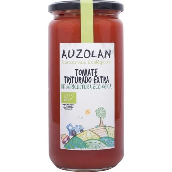 Tomate triturado ecológico AUZOLAN, frasco 660 g - 0.66 kg - Imagen del producto en Findit