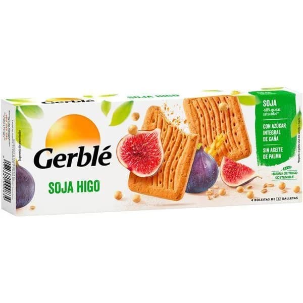 Galletas de soja-higo GERBLÉ, caja 270 g - 0.27 kg - Imagen del producto en Findit