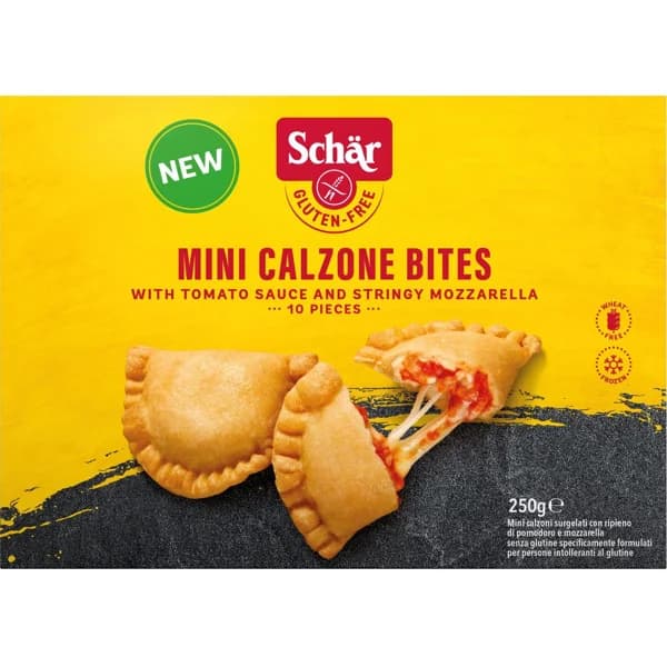 Mini calzone bites sin gluten SCHAR, caja 250 g - 0.25 kg - Imagen del producto en Findit