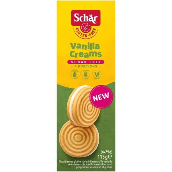 Crema de vainilla sin azúcar y sin gluten SCHAR, caja 115 g - 0.11 kg - Imagen del producto en Findit