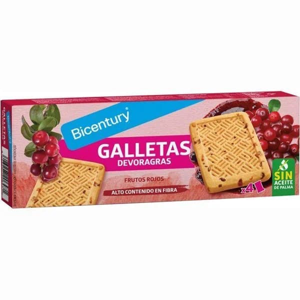 Galleta de frutos rojos BICENTURY, caja 160 g - 0.16 kg - Imagen del producto en Findit