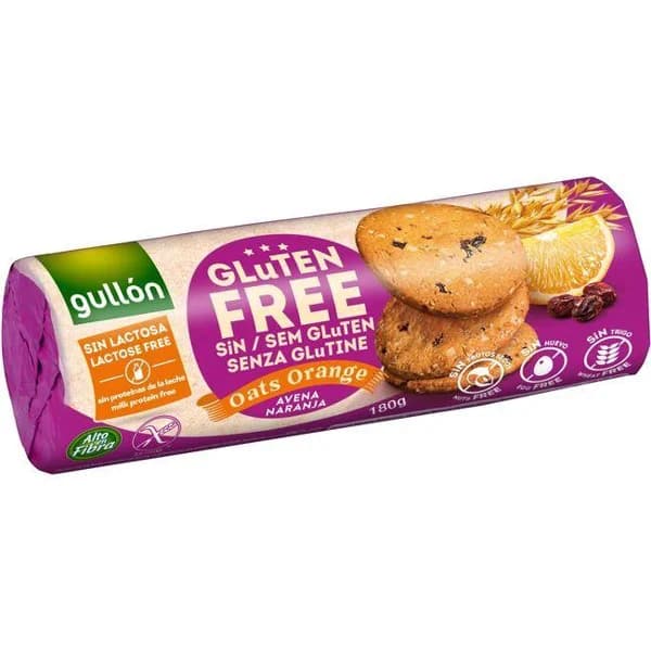 Galleta Digestive avena-naranja sin gluten GULLÓN, paquete 180 g - 0.18 kg - Imagen del producto en Findit