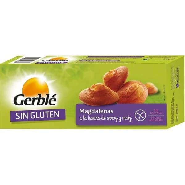 Magdalena sin gluten GERBLÉ, caja 180 g - 0.18 kg - Imagen del producto en Findit