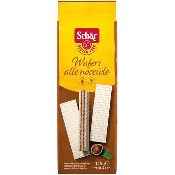 Wafer de avellana sin gluten SCHAR, paquete 125 g - 0.12 kg - Imagen del producto en Findit