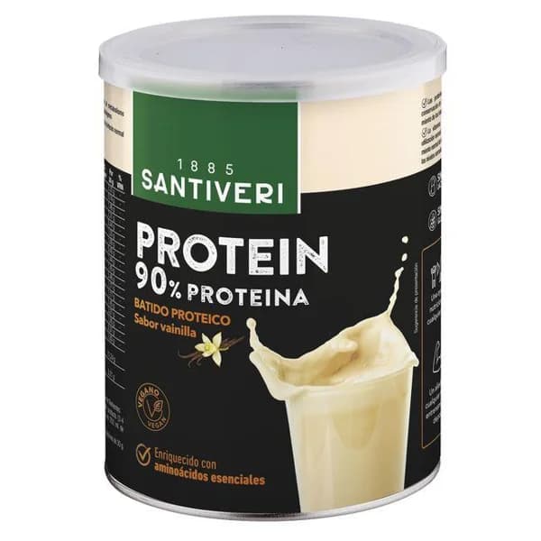 Batido proteico sabor vainilla protein-90 SANTIVERI, bote 200 g - 0.2 kg - Imagen del producto en Findit