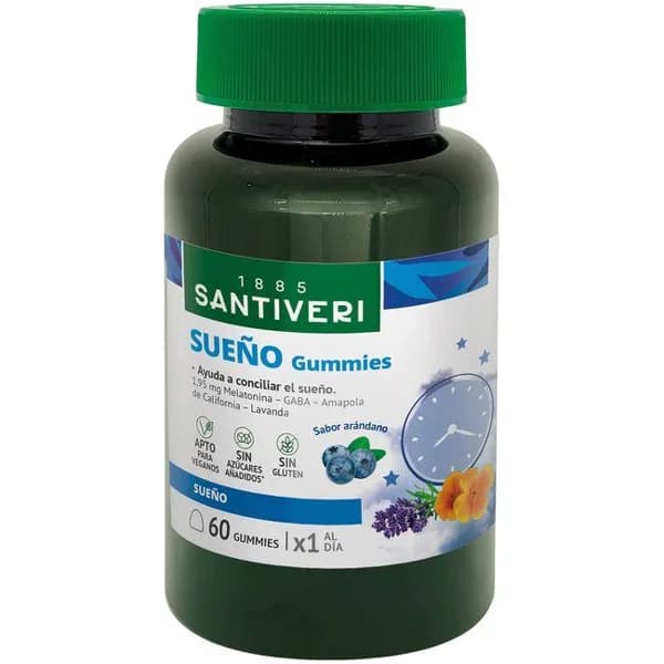 Gummies masticables SANTIVERI SUEÑO, bote 162 g - 0.16 kg - Imagen del producto en Findit