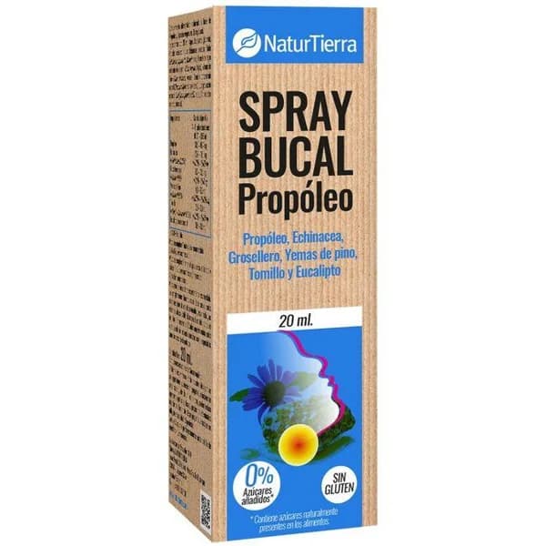 Spray bucal con propoleo 0% azúcar NATURTIERRA, bote 20 ml - 0.02 l - Imagen del producto en Findit