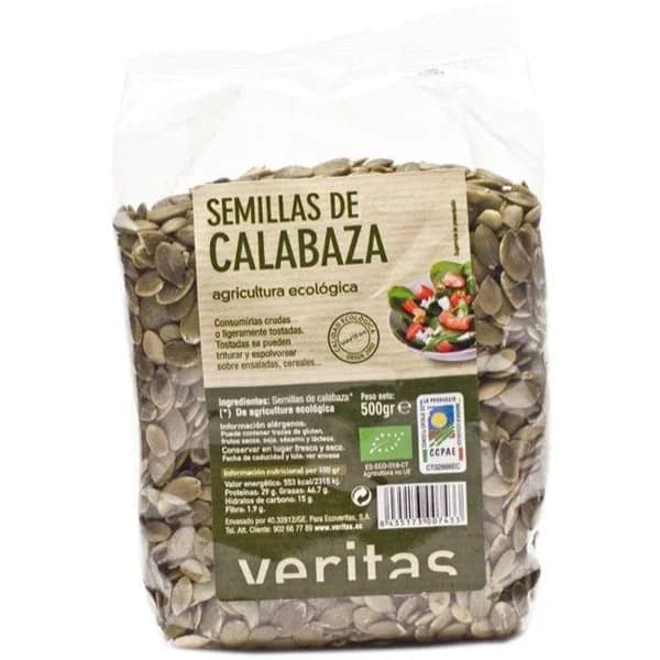 Semillas de calabaza VERITAS, bolsa 500 g - 0.5 kg - Imagen del producto en Findit