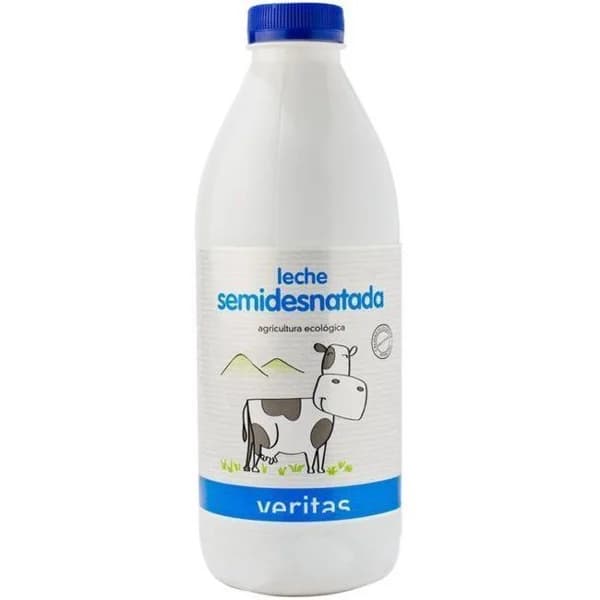 Leche semidesnatada VERITAS, botella 1 litro - 1 l - Imagen del producto en Findit
