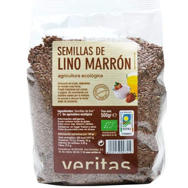 Semillas de lino VERITAS, bolsa 500 g - 0.5 kg - Imagen del producto en Findit