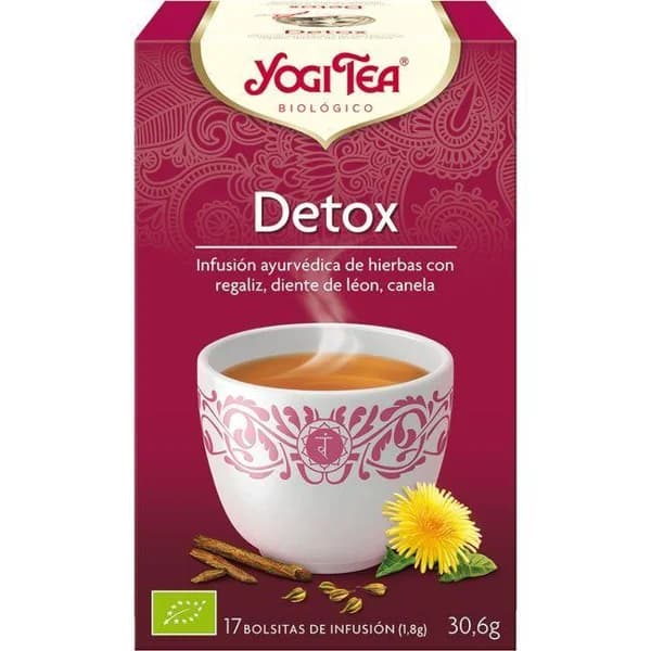 Té desintoxicante YOGI TEA, caja 30,6 g - 0.03 kg - Imagen del producto en Findit